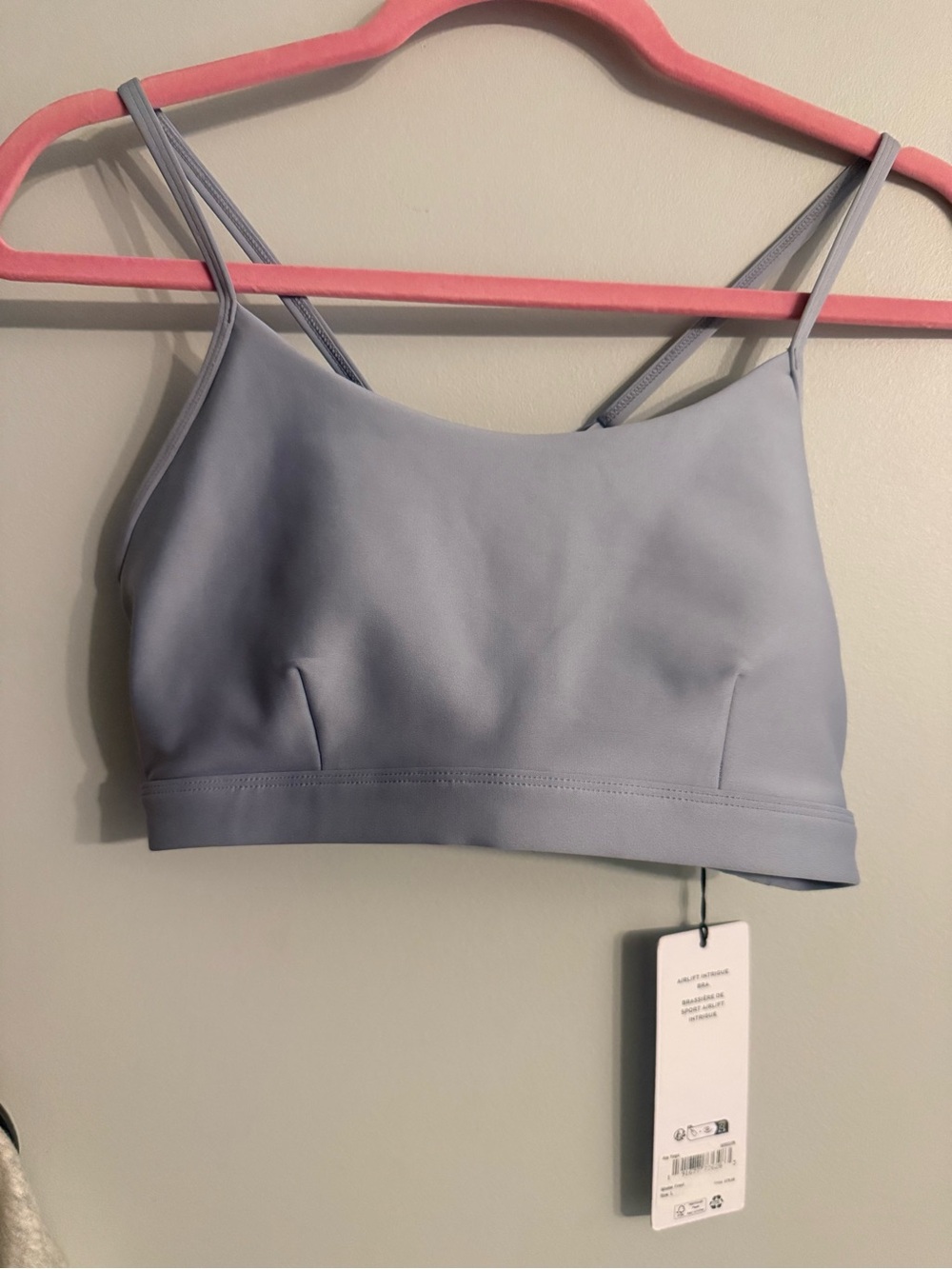 ALO Yoga Light Blue Double-Strap Bralette